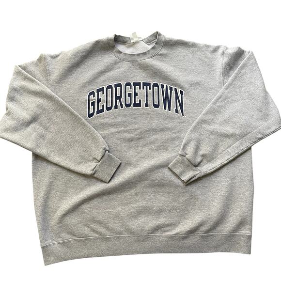 Vintage Champion Eco Fleece Georgetown Crewneck Pullover 3X College University - Picture 1 of 7